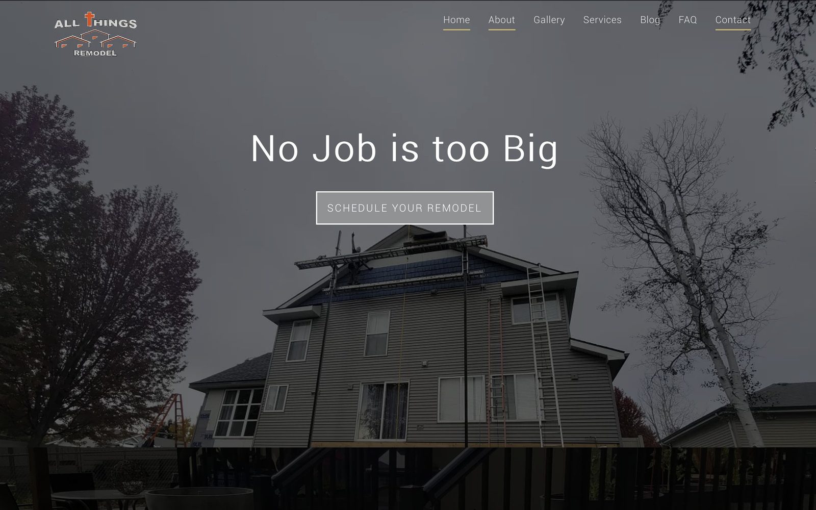 All Things Remodel contractor website we built